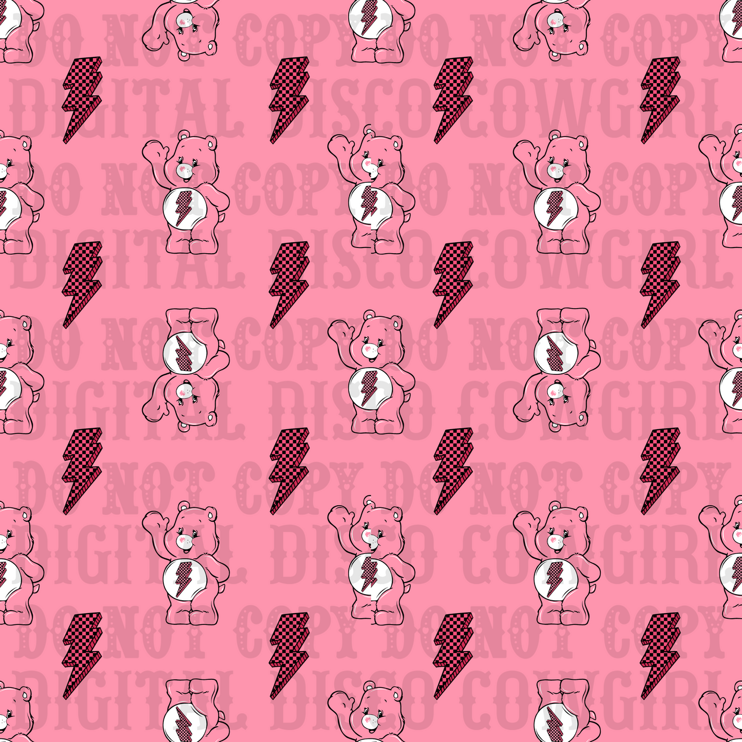 Pink Bear Seamless File