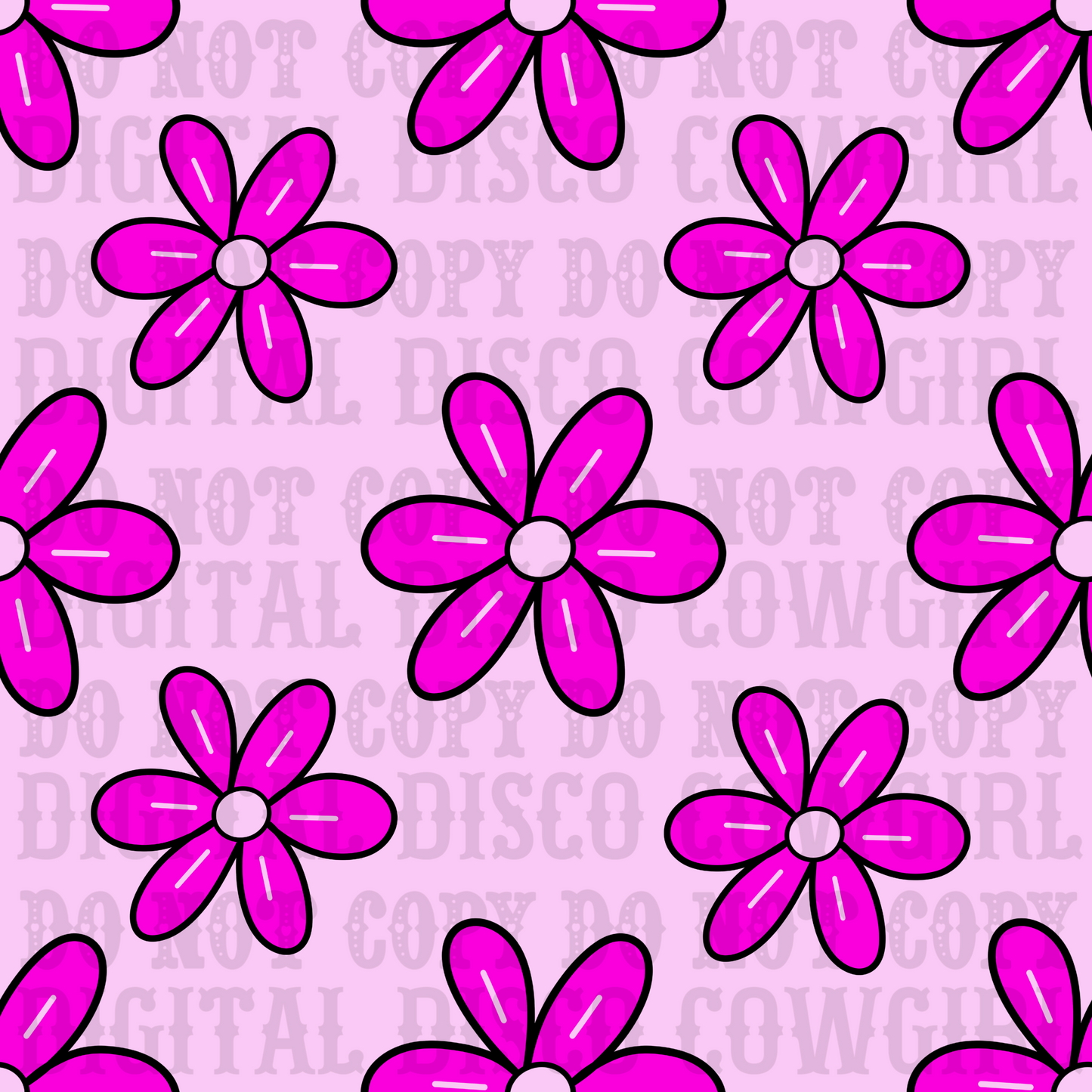 Pretty In Pink Flower Seamless File