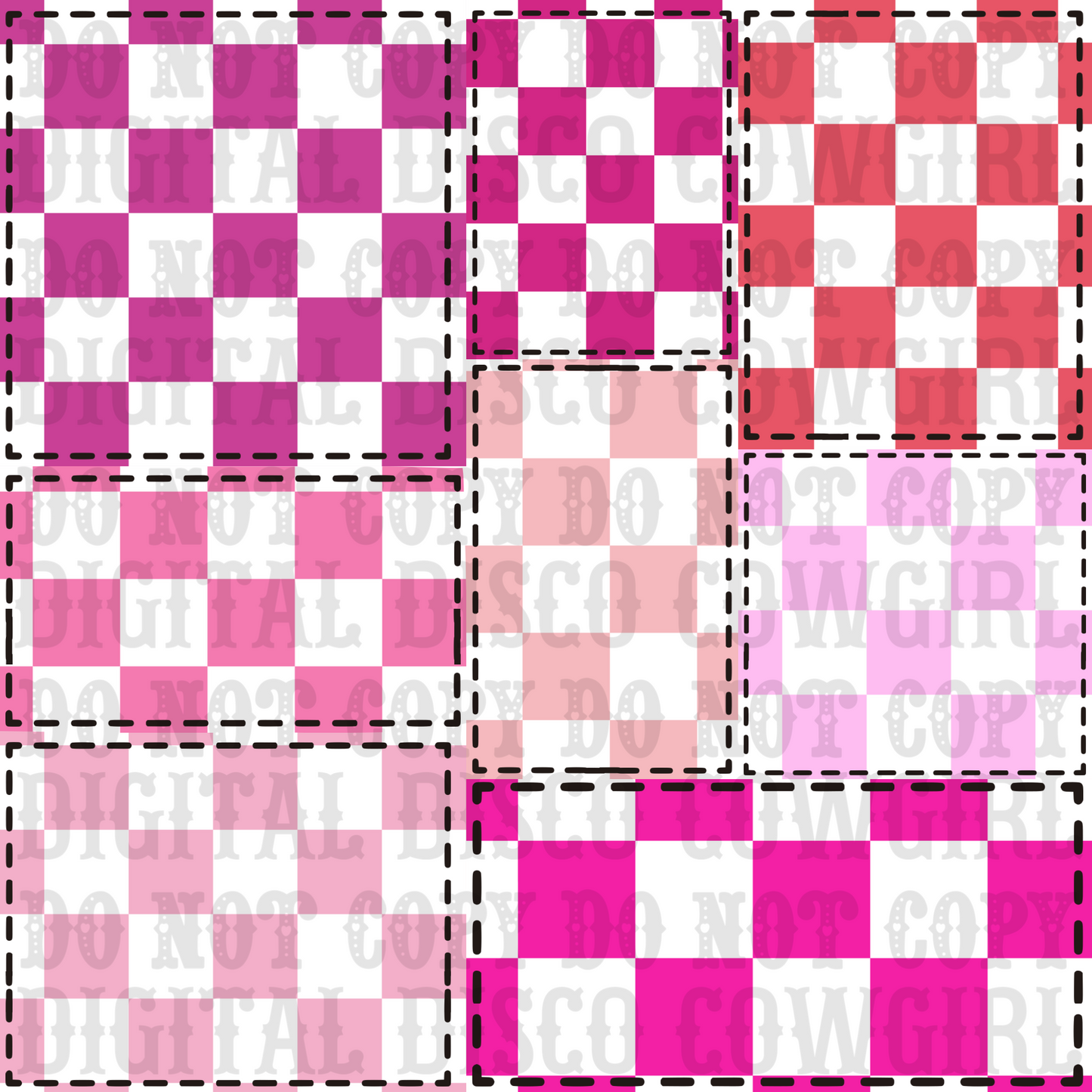 Pink Checker Patchwork File