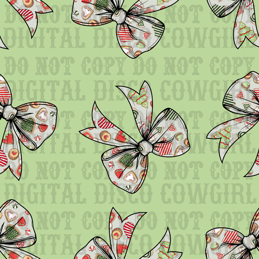 Christmas Bow Seamless File