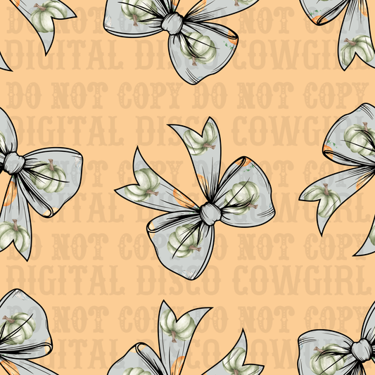 Pumpkin Bow Seamless File
