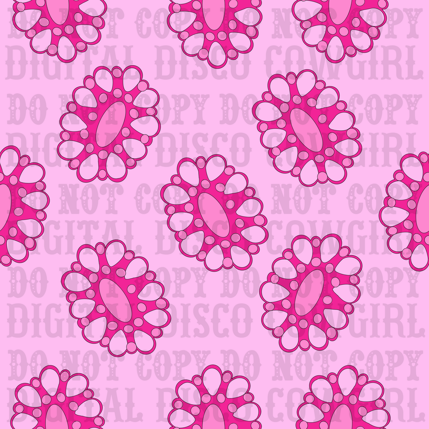 Pink Squash Blossom Seamless