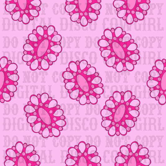 Pink Squash Blossom Seamless