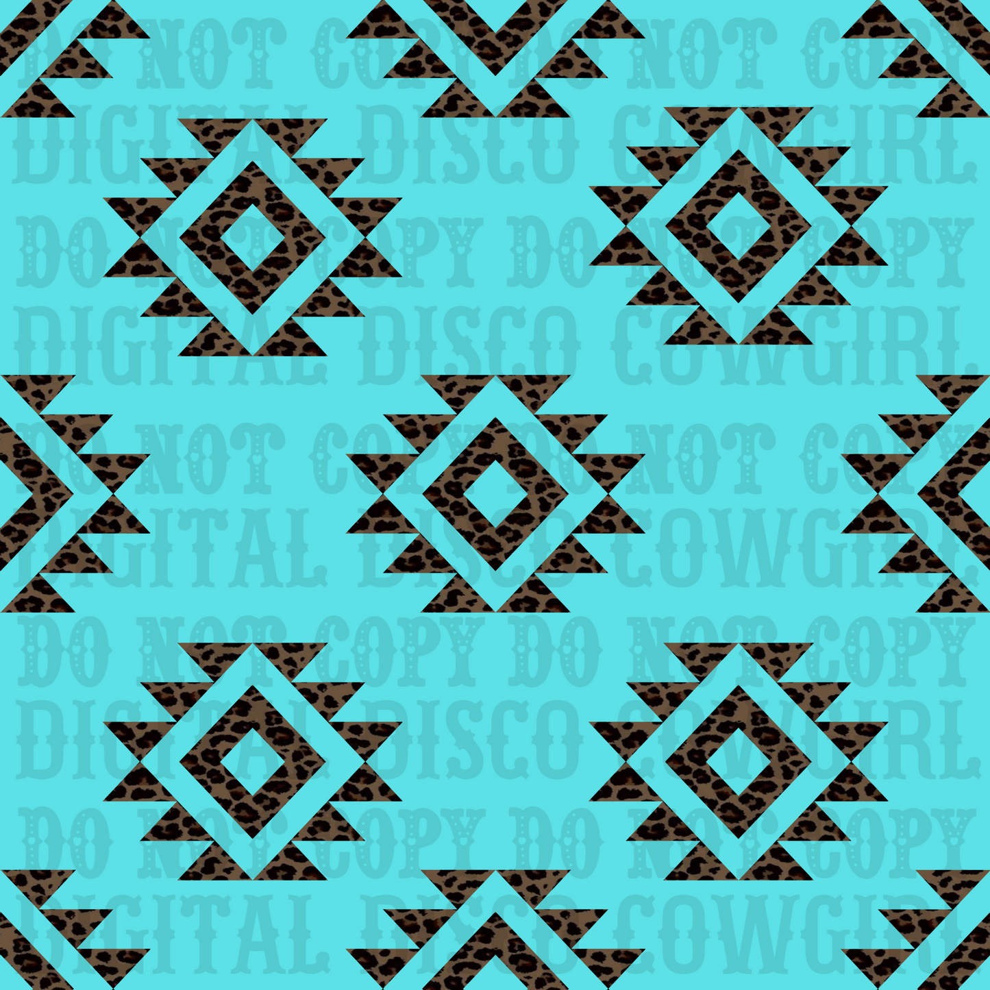 Turq Aztec Seamless