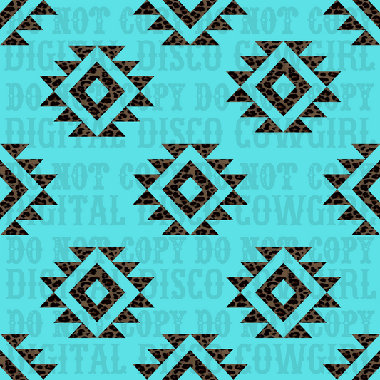 Turq Aztec Seamless