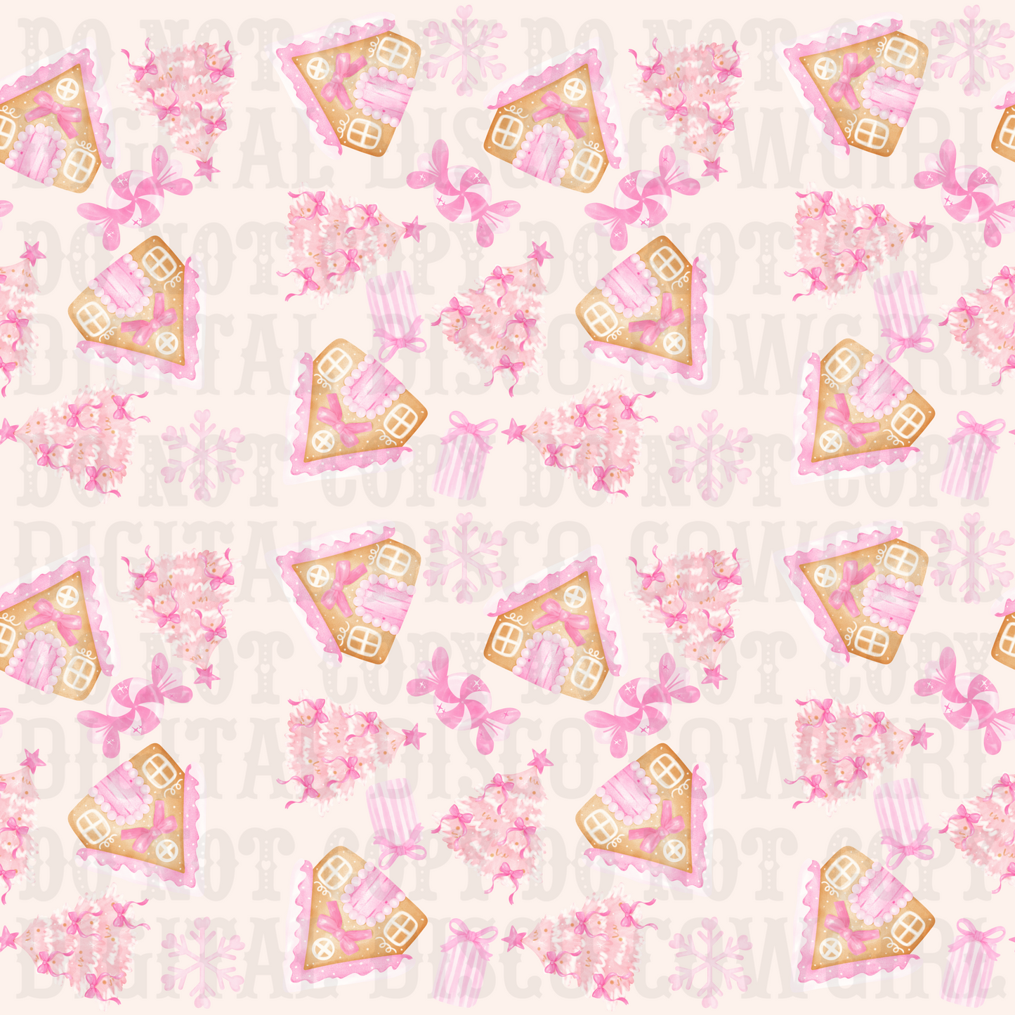 Pink Christmas Seamless File
