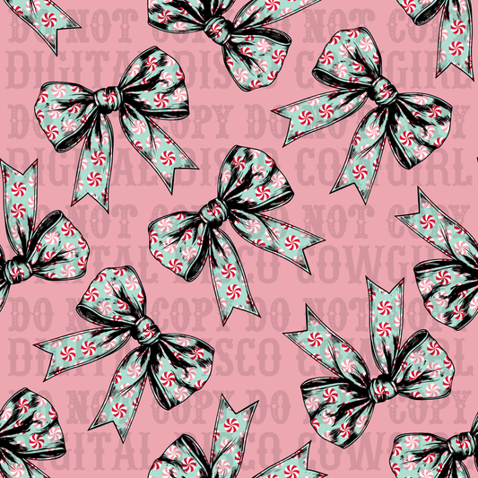 Peppermint Bow Seamless File