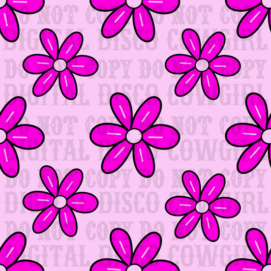 Pretty In Pink Flower Seamless File